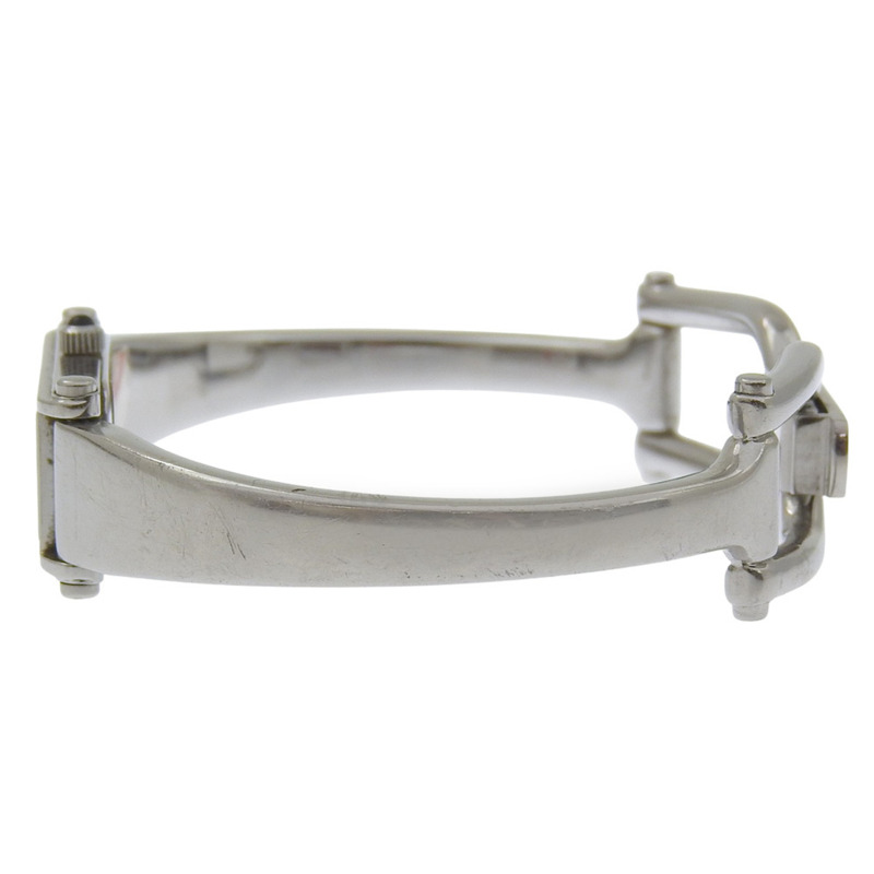 Gucci 1500L 女士不鏽鋼石英模擬腕錶，黑色錶盤-3