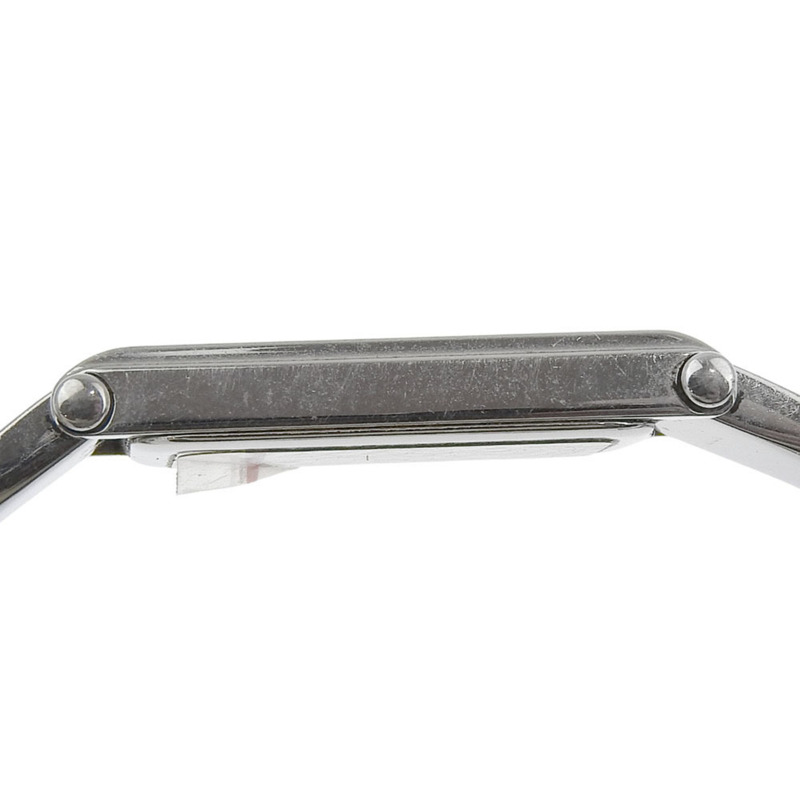 Gucci 1500L 女士不鏽鋼石英模擬腕錶，黑色錶盤-5