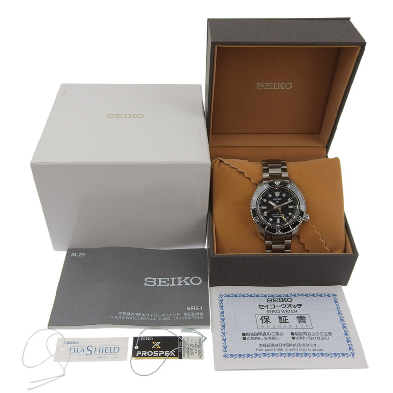 精工Prospex潛水錶 6R54-00D0 機芯 6R54A SBEJ011 不鏽鋼錶殼 日本製造 自動上鍊 指針式 黑色錶盤 男士-9
