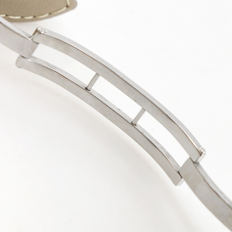 Fendi Olologi 4500L 不鏽鋼 x 皮革白色石英模擬腕錶（女款）-9