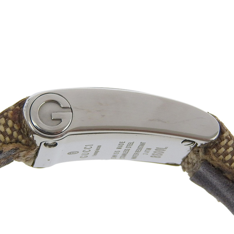 Gucci GUCCI 8600L 不鏽鋼石英模擬銀色錶盤女士腕錶-6