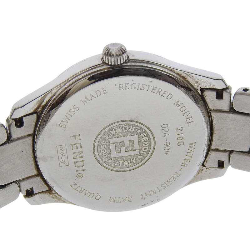 Fendi Olologi 女士腕錶 210G 不鏽鋼石英模擬青銅錶盤-6