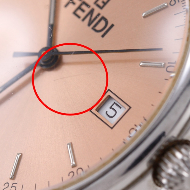 Fendi Olologi 女士腕錶 210G 不鏽鋼石英模擬青銅錶盤-8