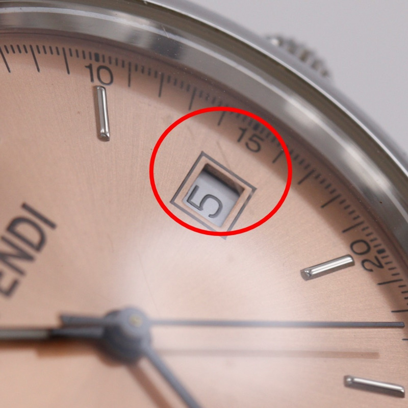 Fendi Olologi 女士腕錶 210G 不鏽鋼石英模擬青銅錶盤-9