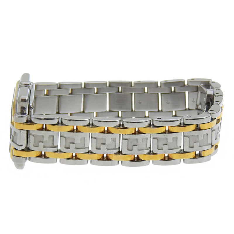 Fendi Zucca 女士腕錶，720L 不鏽鋼，石英，模擬，白色錶盤。-3