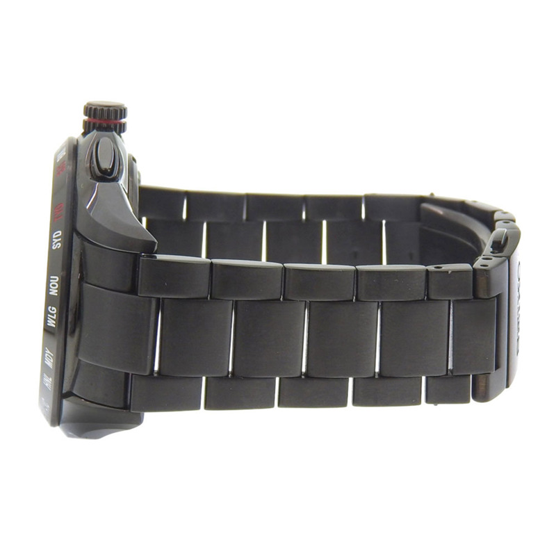 精工 Brightz 系列腕錶，Yu Darvish 型號 8B54-0AA0，不鏽鋼錶殼，黑色錶盤，太陽能動力，電波校時，多指針模擬顯示，黑色錶盤，亮面設計，男士腕錶-3