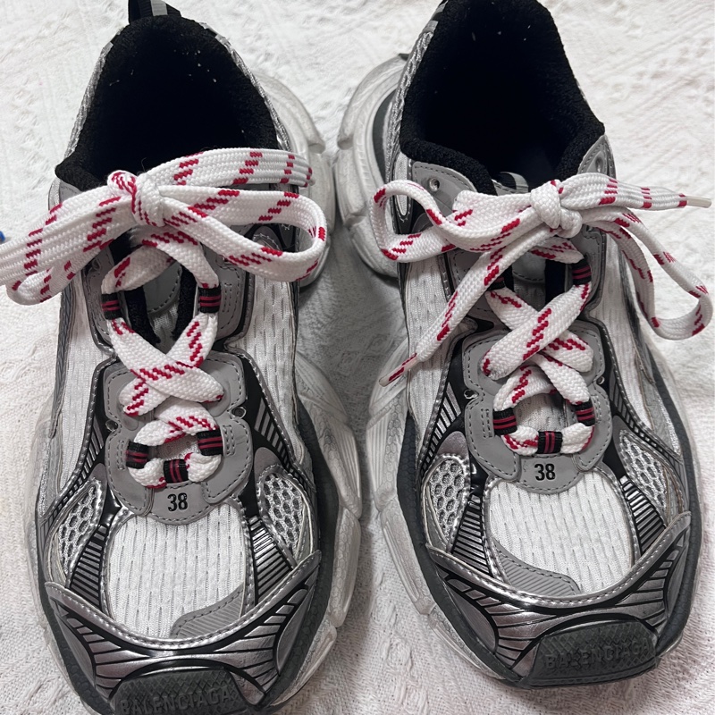 Balenciaga巴黎世家 網布 做舊 系帶 低幫 老爹鞋 男女同款🈚附件-0
