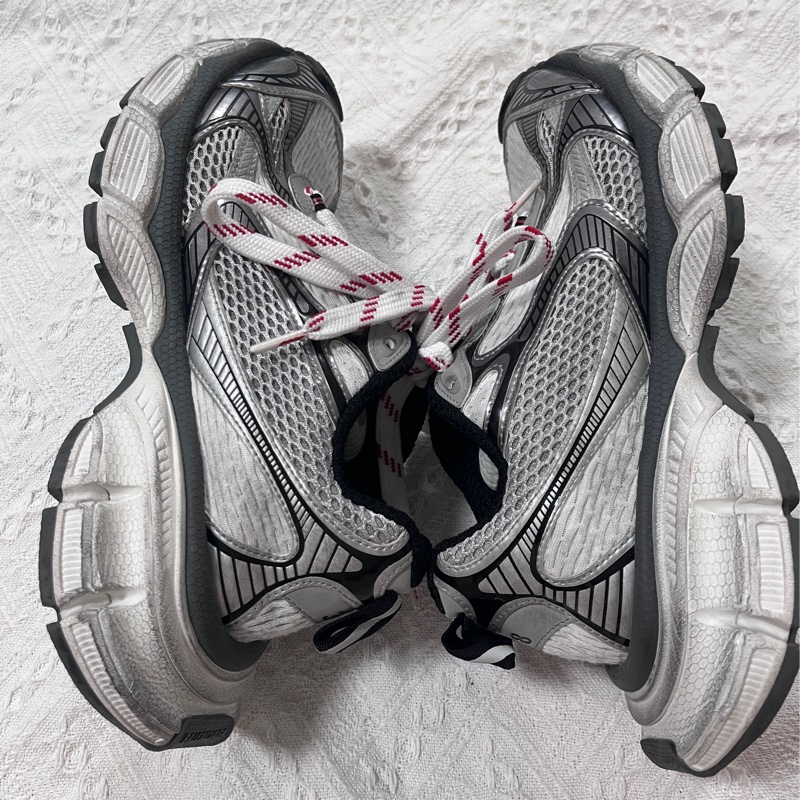 Balenciaga巴黎世家 網布 做舊 系帶 低幫 老爹鞋 男女同款🈚附件-1