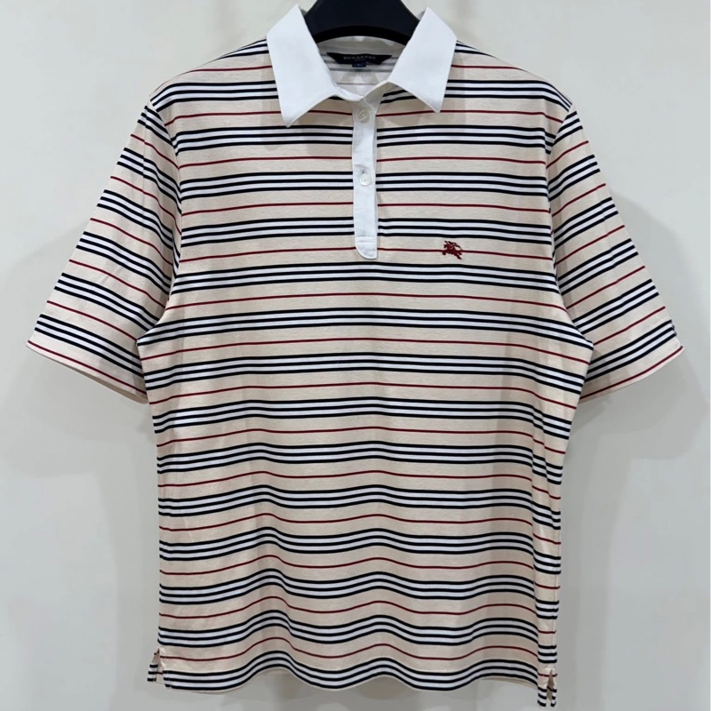 BURBERRY GOLF 經典色橫條戰馬上衣-1