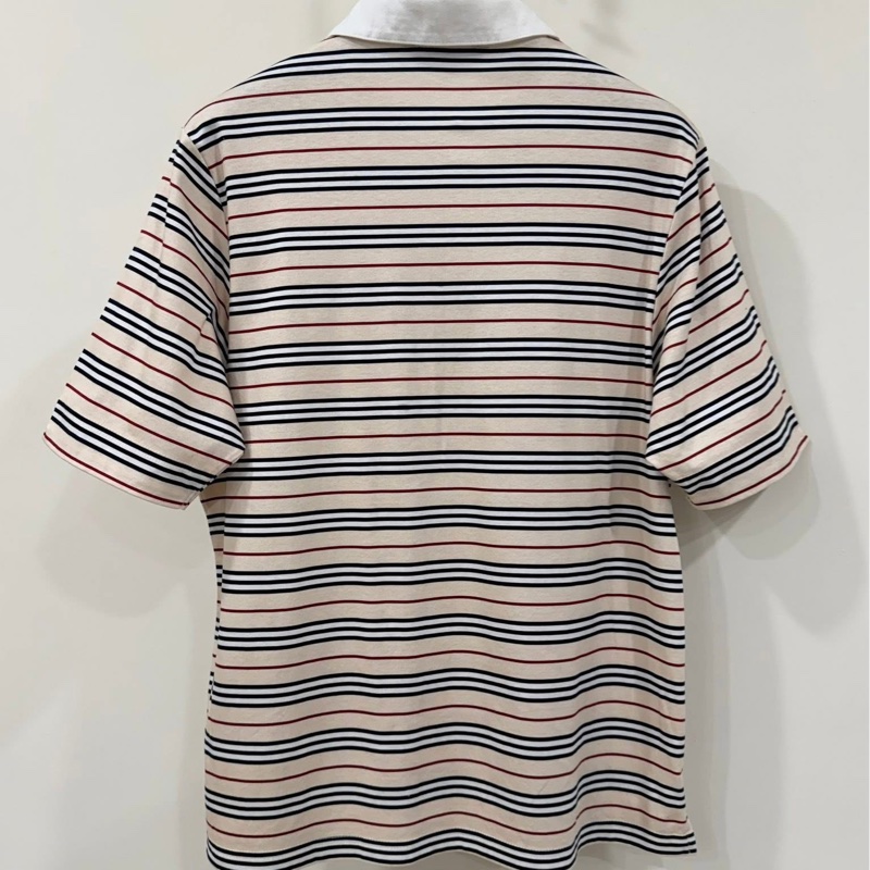 BURBERRY GOLF 經典色橫條戰馬上衣-2