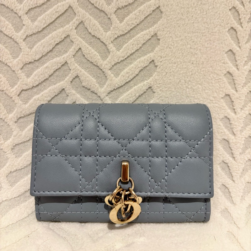 Dior藍色零錢包-0