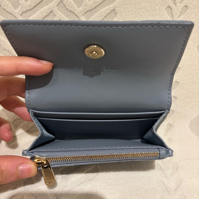 Dior藍色零錢包-3