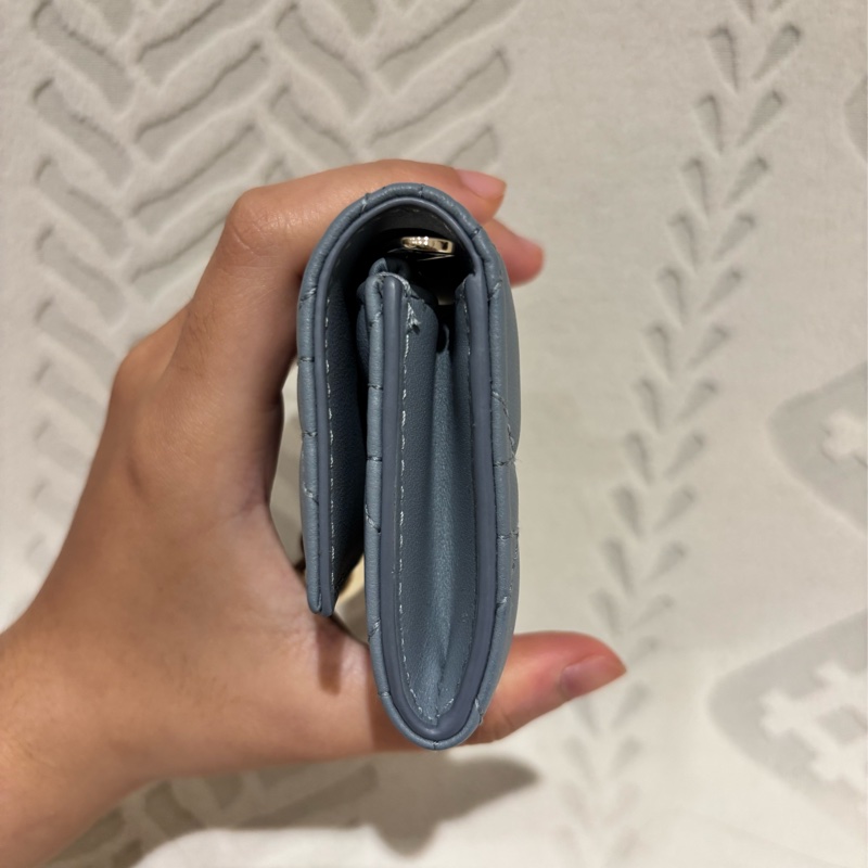 Dior藍色零錢包-4