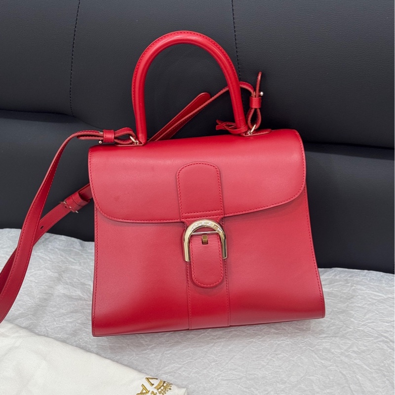 Delvaux德爾沃 Brillant 紅色中號-0