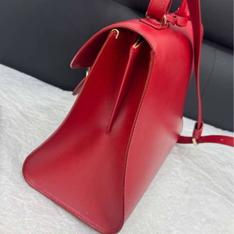 Delvaux德爾沃 Brillant 紅色中號-3