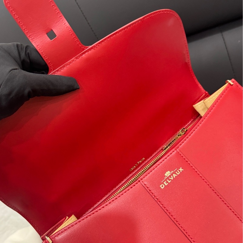 Delvaux德爾沃 Brillant 紅色中號-6