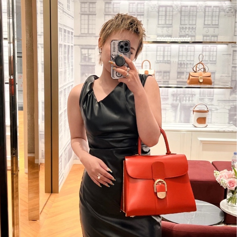 Delvaux德爾沃 Brillant 紅色中號-8