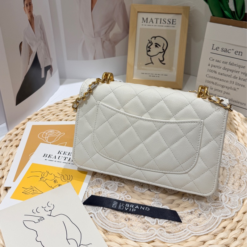 Chanel woc白色荔枝牛皮(芯片款 未使用）-1