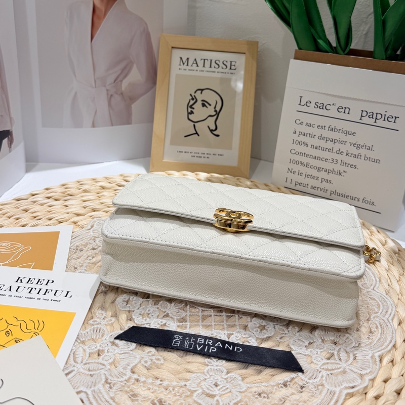 Chanel woc白色荔枝牛皮(芯片款 未使用）-2