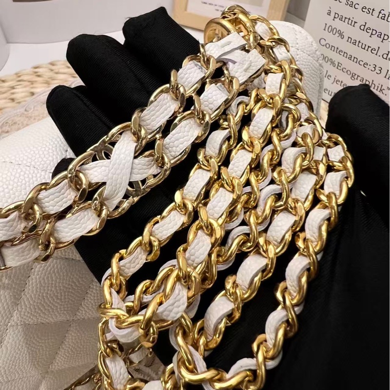 Chanel woc白色荔枝牛皮(芯片款 未使用）-20