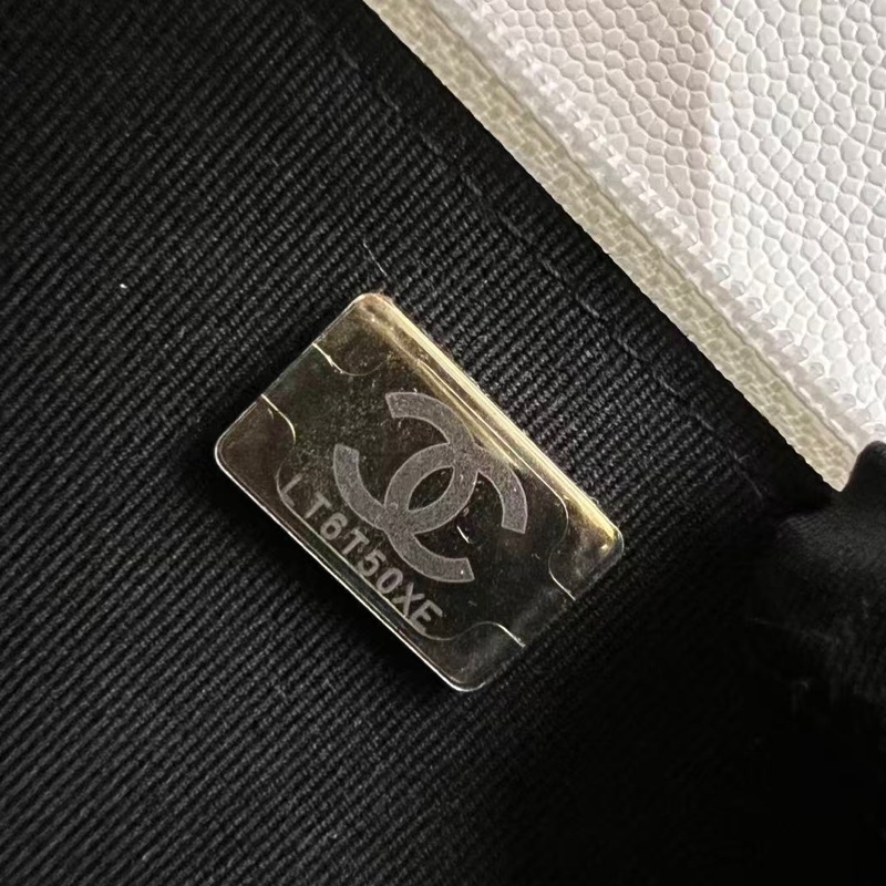 Chanel woc白色荔枝牛皮(芯片款 未使用）-22