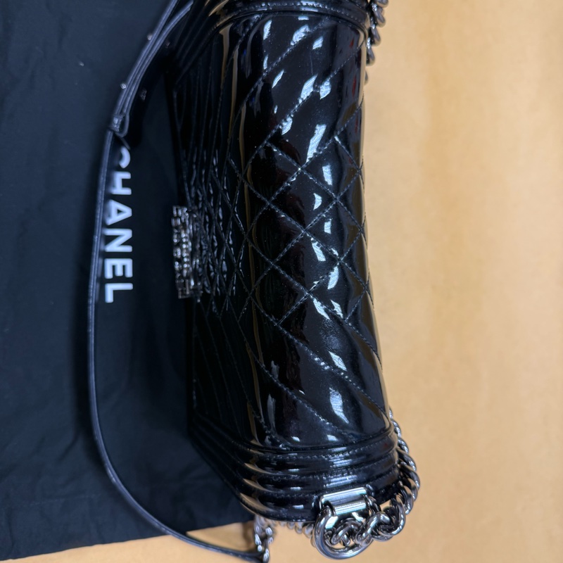 香奈兒Leboy中號 黑配銀-4