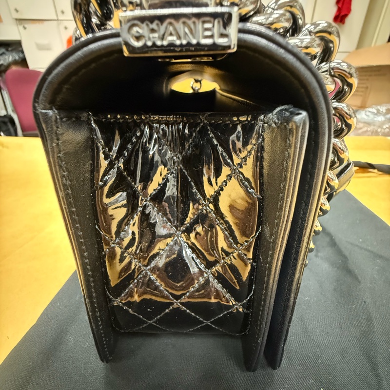 香奈兒Leboy中號 黑配銀-6