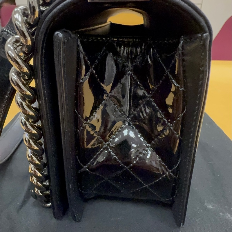 香奈兒Leboy中號 黑配銀-7