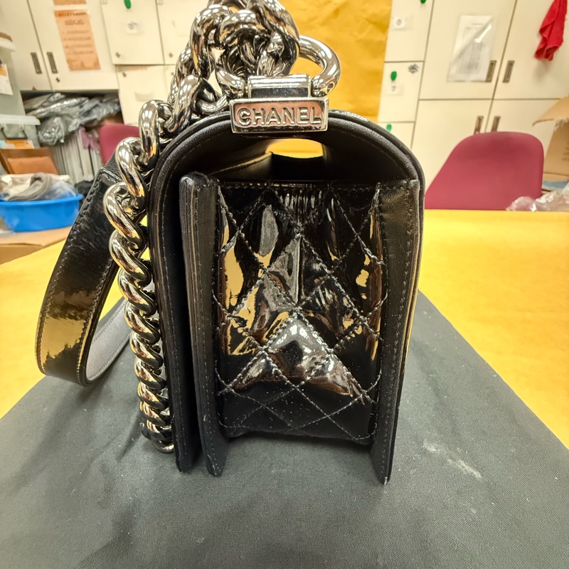 香奈兒Leboy中號 黑配銀-8