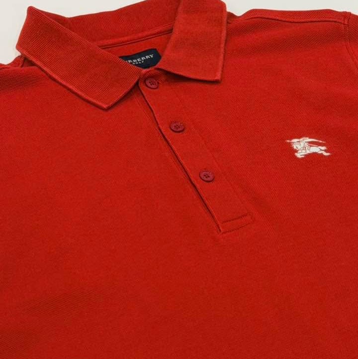 BURBERRY GOLF 紅色POLO戰馬-6
