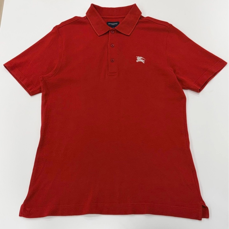 BURBERRY GOLF 紅色POLO戰馬-7