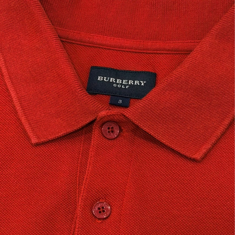 BURBERRY GOLF 紅色POLO戰馬-8