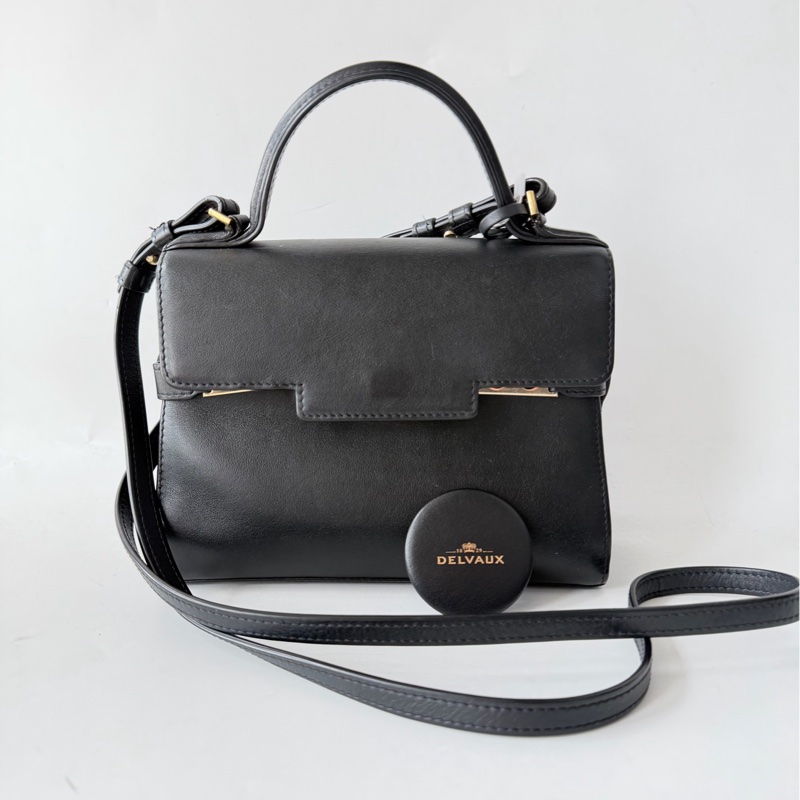 Delvaux德爾沃Tempete PM 手提單肩斜挎包-0