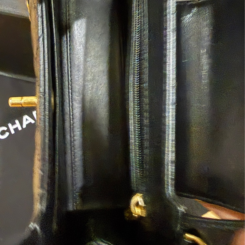 Chanel 香奈兒 油蠟牛皮 Kelly 黑色金釦 絕版逸品🉐溢價款-4