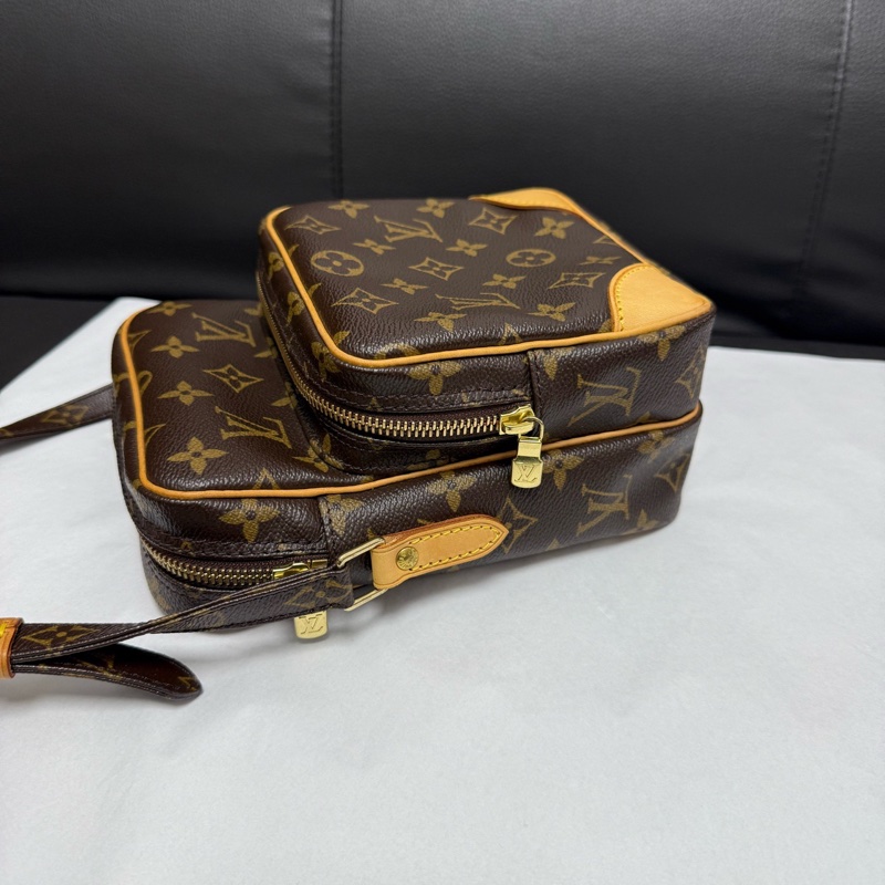 Louis Vuitton路易威登中古款老花雙層相機包單肩斜挎包 🈚附件-2