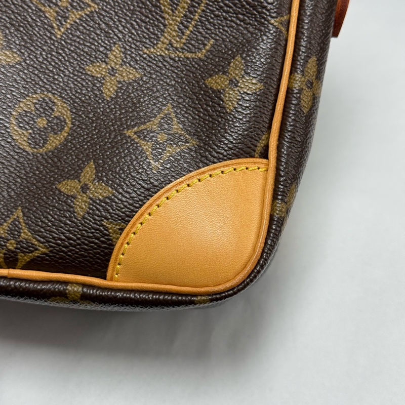 Louis Vuitton路易威登中古款老花雙層相機包單肩斜挎包 🈚附件-7