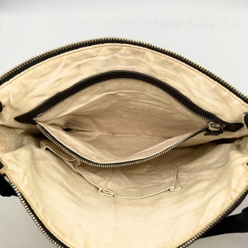 GUCCI 古馳 Soho 黑色荔枝紋牛皮斜背包｜郵差包-8