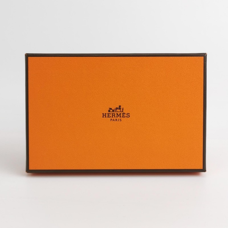 HERMES Calvi摺疊卡包  ep皮 銀扣 大象灰-7