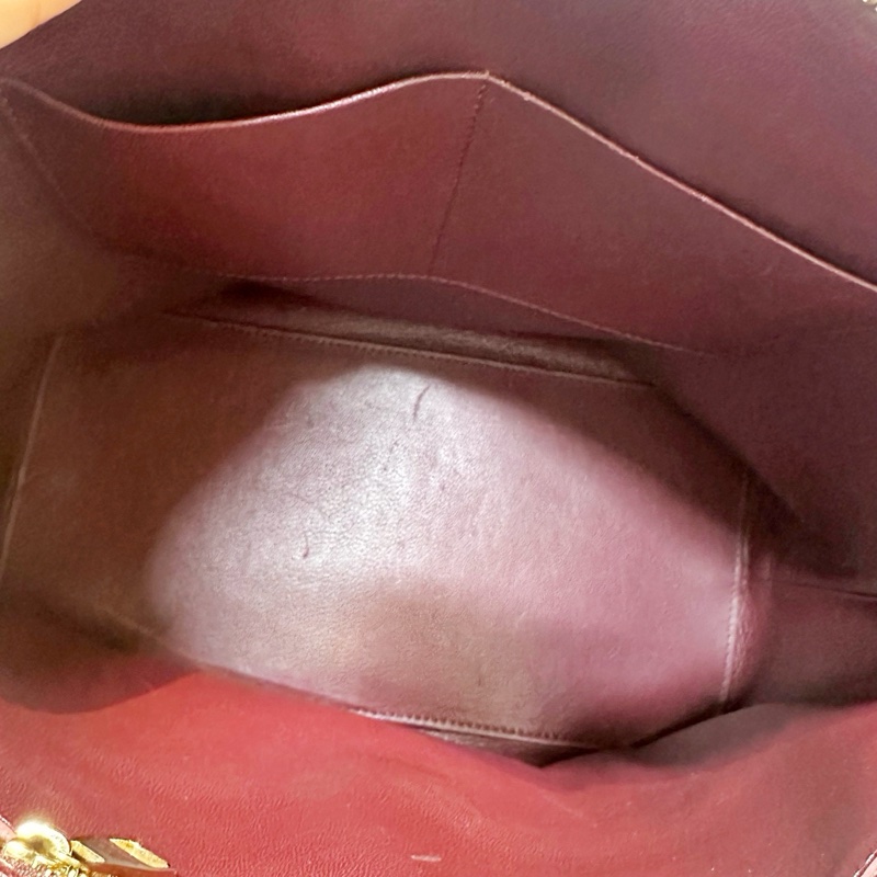 LV/路易威登  老花Lockit手提包 經典款 棕色牛皮手柄 金色五金-5