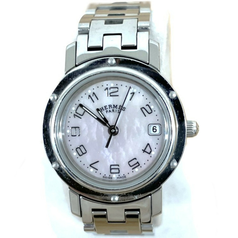 愛馬仕 Clipper Nacre 粉紅珍珠貝母腕錶 CL4.210-0