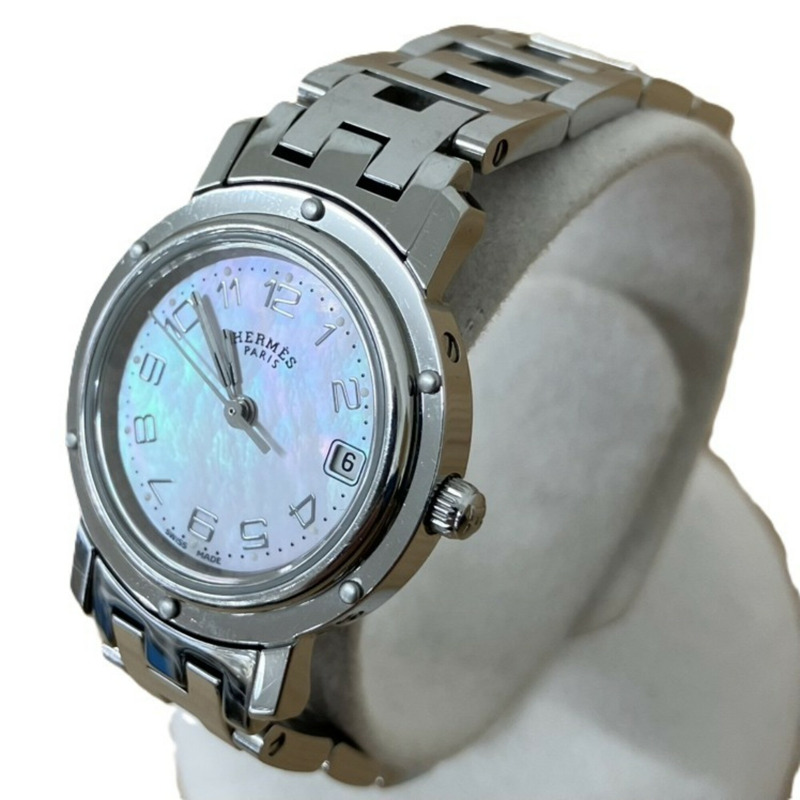 愛馬仕 Clipper Nacre 粉紅珍珠貝母腕錶 CL4.210-1