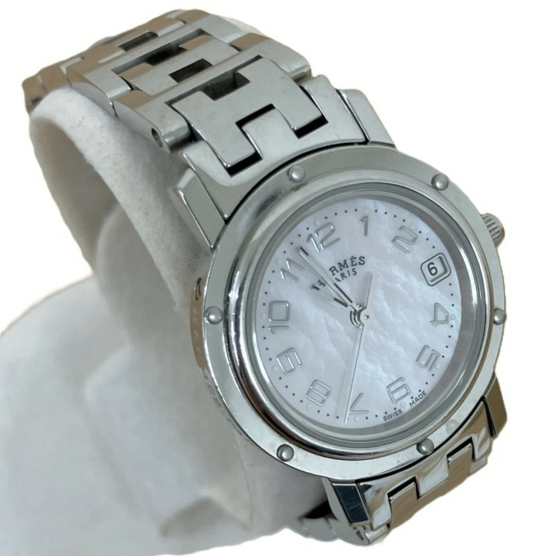 愛馬仕 Clipper Nacre 粉紅珍珠貝母腕錶 CL4.210-2