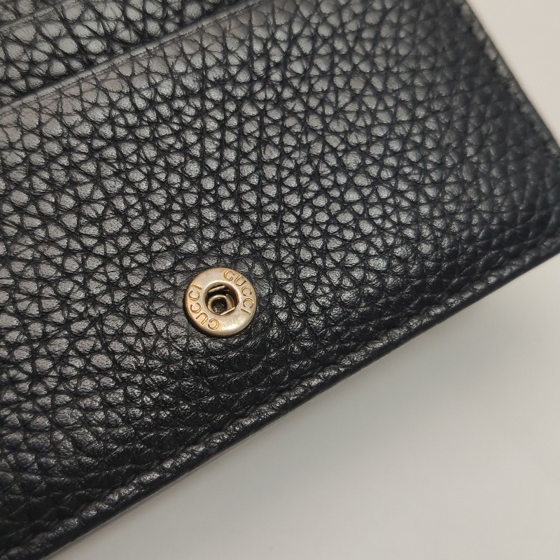 Gucci Animalier牛皮黑色蜜蜂短夾-10