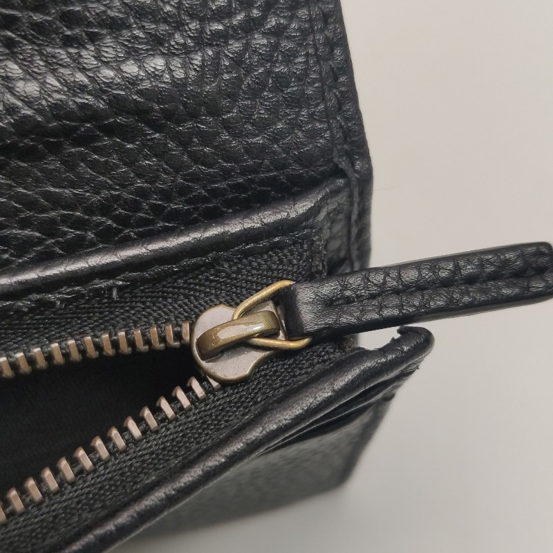 Gucci Animalier牛皮黑色蜜蜂短夾-11