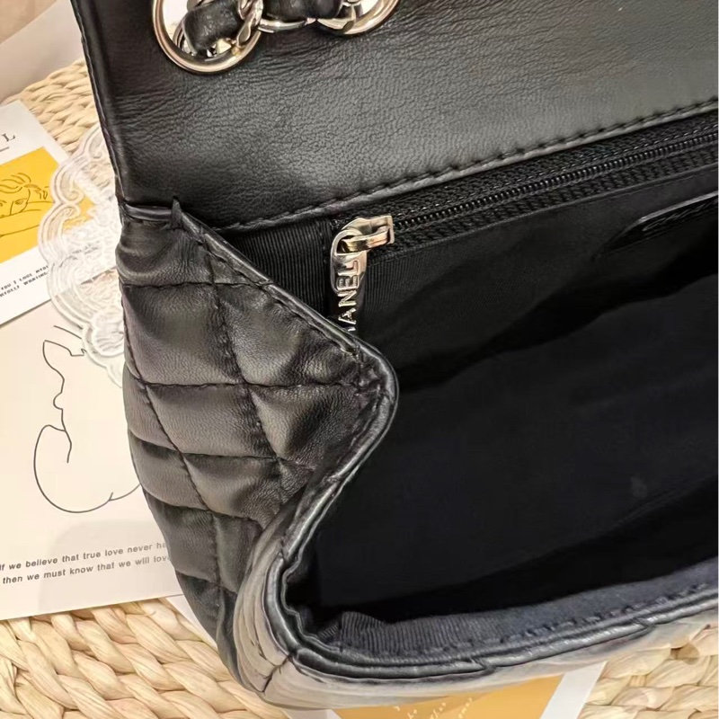 Chanel Surpique Chevron Flap Bag-14