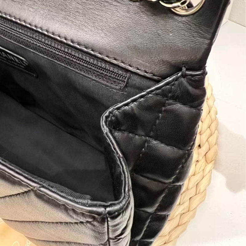 Chanel Surpique Chevron Flap Bag-17