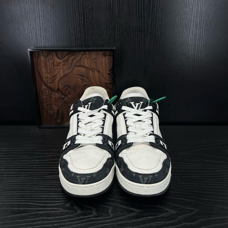 Louis Vuitton路易威登 trainer 黑白牛仔 42.5碼-1