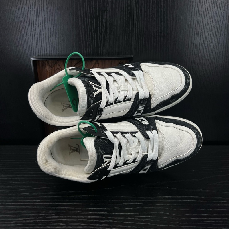 Louis Vuitton路易威登 trainer 黑白牛仔 42.5碼-4