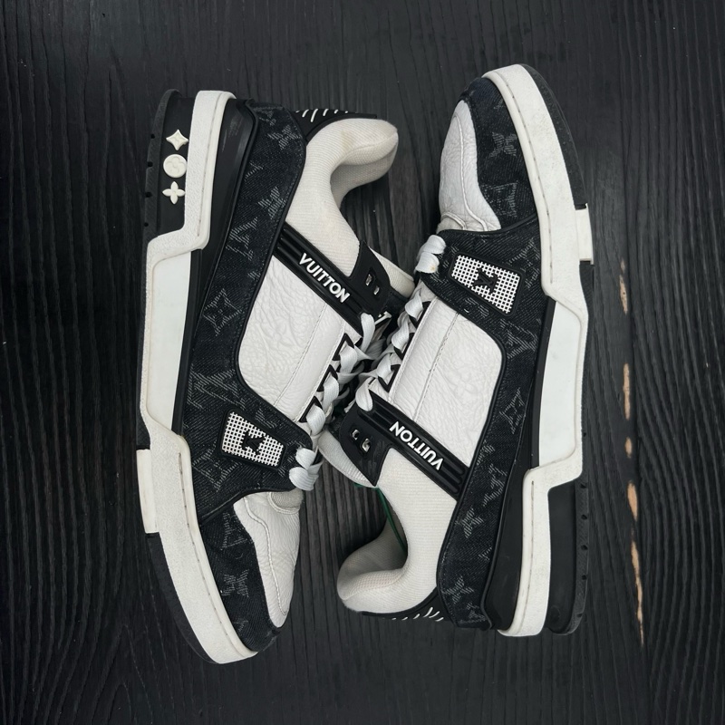 Louis Vuitton路易威登 trainer 黑白牛仔 42.5碼-6