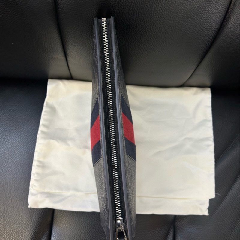 Gucci古馳！爆款黑花手包洗漱包，專櫃斷貨款-3